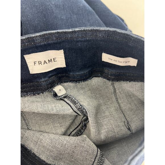 Frame The Jetset Flare Pant Keller In Blue - Picture 8 of 14